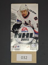 NHL 2005 Gamecube  MANUAL ONLY 