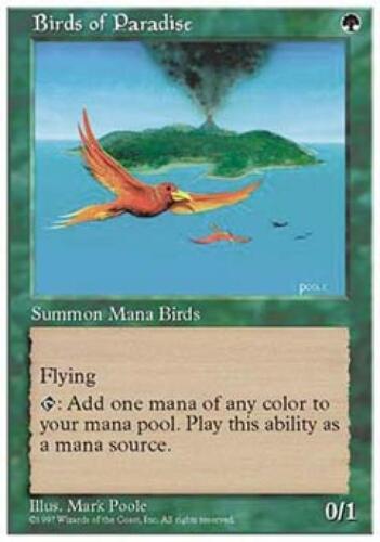 Birds of Paradise - Medium Play English MTG 5th Edition - Picture 1 of 1
