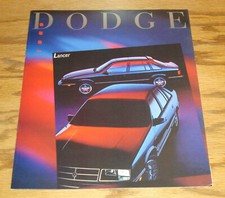 Original 1989 Dodge Lancer Deluxe Sales Brochure 89 Shelby Es