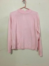 White Stag Size L Pink Sweater Top Women Stylish Modern