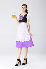 Tradition Maid Waitress Dress Girl Uniform Halloween Cosplay Costume