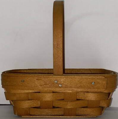 Longaberger vintage 2000 Small Rectangle Basket - NO Fabric