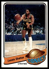 1979-80 Topps Card Basketball Lonnie Shelton SuperSonics #83 NM