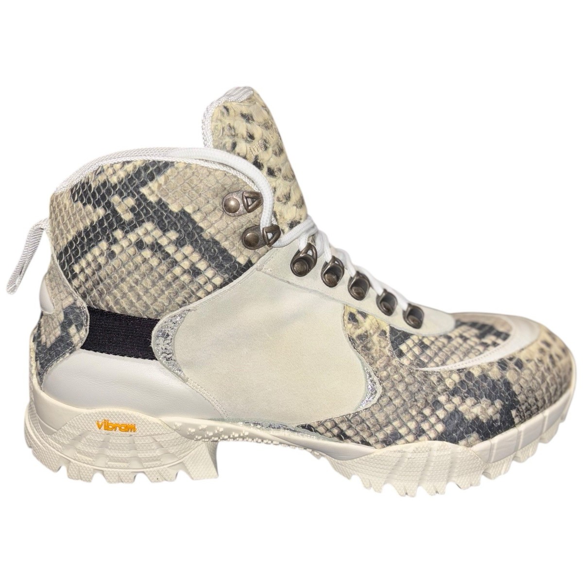 1017 Alyx 9SM Snakeskin ROA Hiking Boots Vibram Sole Size EU 43 Ex