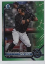 2022 Bowman Draft Chrome Green Refractor 59/99 Jose Salas #BDC-175 09w2