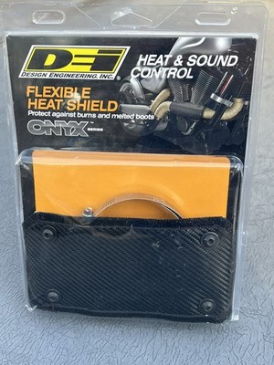 DEI Exhaust Muffler Flexible Heat Shield Onyx Series Heat Treated Silica 8''x 4''
