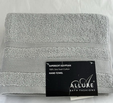 Image of Egyptian Super Soft Cotton Hand Towel 100% Zero Twist - 500 GSM - Dove Grey