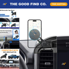 Wireless Charging Air Vent Phone Holder Mount for Ford F150 2021-2026, Fast Char