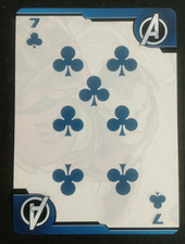 Aqaurius Marvel Avengers Playing Card Iron Man 7 Clubs