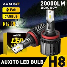 H11 H8 H9 LED Headlight Kit High Low Beam Bulb Super Bright 6000K White 16000LM