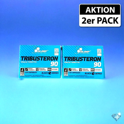 (94,79 /kg)Olimp Tribusteron 90 ;  2 Packungen ( 2x120 Caps) (2x je 163g p.Pack)
