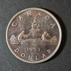 1953 - FWL - BU - Canada 1 SILVER dollar - LOW COMBINED SHIP - C100-162