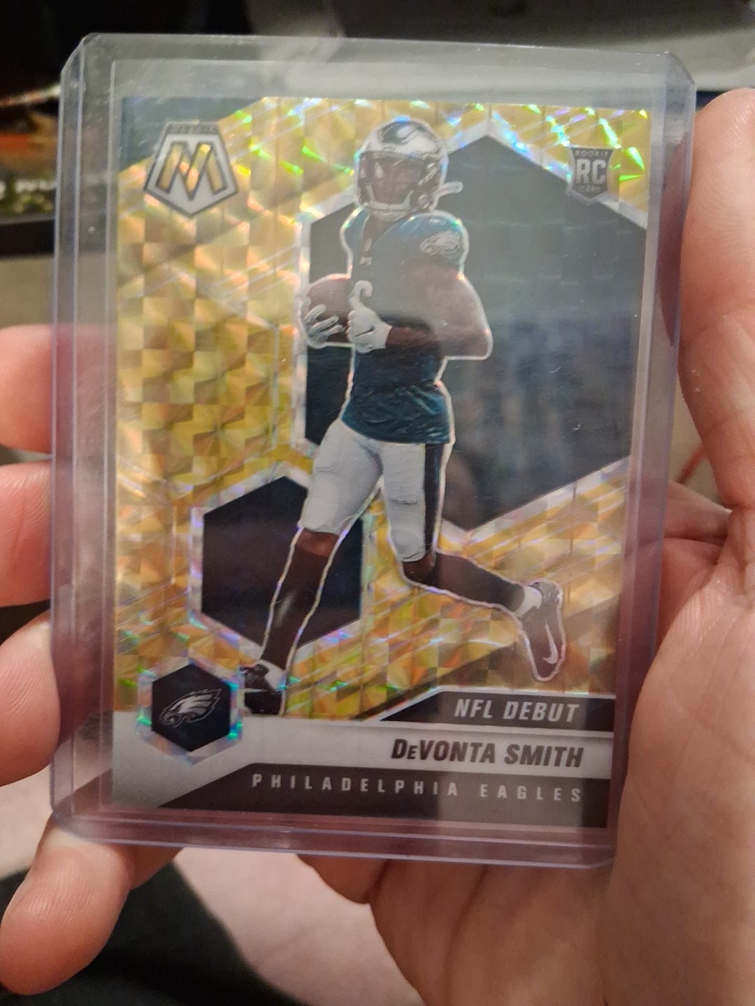 2021 Panini Mosaic - NFL Debut Devonta Smith #246 Reactive Yellow Mosaic...