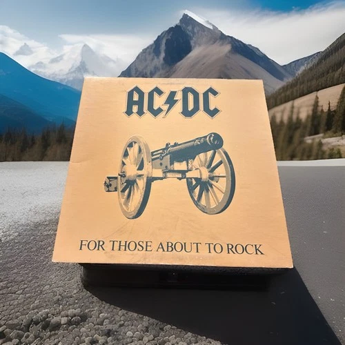 AC/DC For Those About To Rock 1981 Vinyl LP Atlantic SD11111 First Pressing EX!!