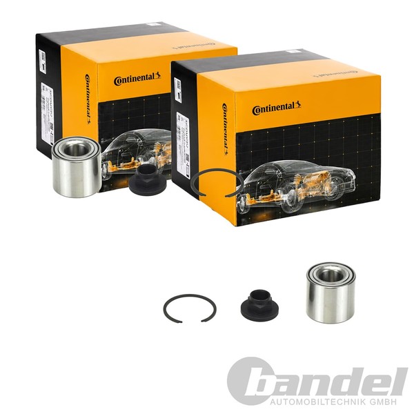 2X Continental Ctam Radlager Satz Hinten Passend FüR Nissan Micra Note-image