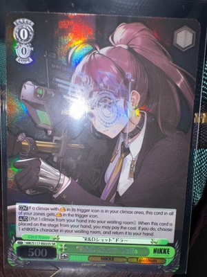 Weiss Schwarz Goddess Nikke NIK/S117-E033S R&D Shot Dolla SR English