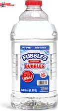 Bubbles by Fubbles  Made in the USA  64Oz Non Toxic Bubble Solution  Refill S