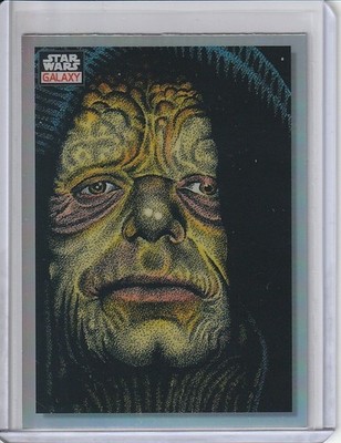2023 Topps Chrome Star Wars Galaxy #10 The Emperor Up Close Refractor