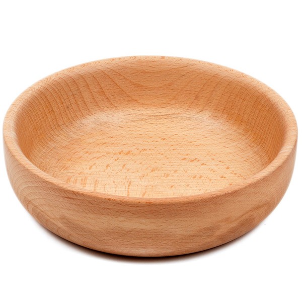 HolzschüSsel Obstschale Holzschale 0,6 Liter Schale Snackschale SalatschüSsel-image