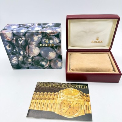 Rolex Uhrenbox Gehäuse 14.00.08 Datejust 69173 Booklet Umkarton Farbe Rot...