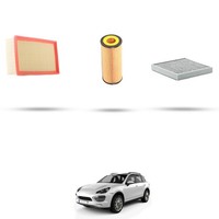 Hoffcar Wartungsset - 3 Filter Kompatibel Mit Porsche Cayenne II (958) 3.0 Hy