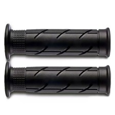 COPPIA MANOPOLE FUSTELLATE NERE L. 120 mm DOMINO MODELLO HONDA PER SH 300