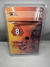 8 Pack TDK DVC 60 Min DV Digital Video Cassette Tape 60/SP 90/LP Missing 1 