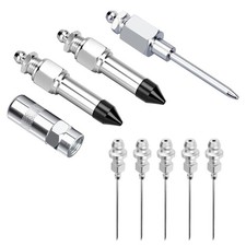 9Pcs Grease Gun Needle Nozzle Adapter Kit for Precision Grease Lubrication Work