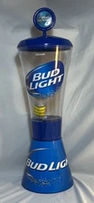 Bud Light Beer 128 Ounce Tube Drink Beverage Dispenser 26 Inches Tall NEW