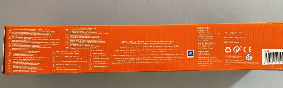 Peterbilt Model 387 Long Haul Truckers Camion Rimorchio Die-Cast 1:43 Nuovo - Immagine 2 di 2