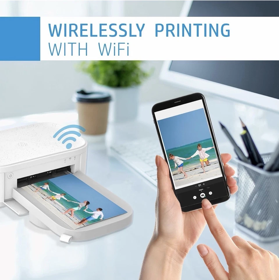 KONVOLUT HP Sprocket Studio Plus Fotodrucker 4x6” + 10 Papiere & Patrone GRATIS - Bild 3 von 4