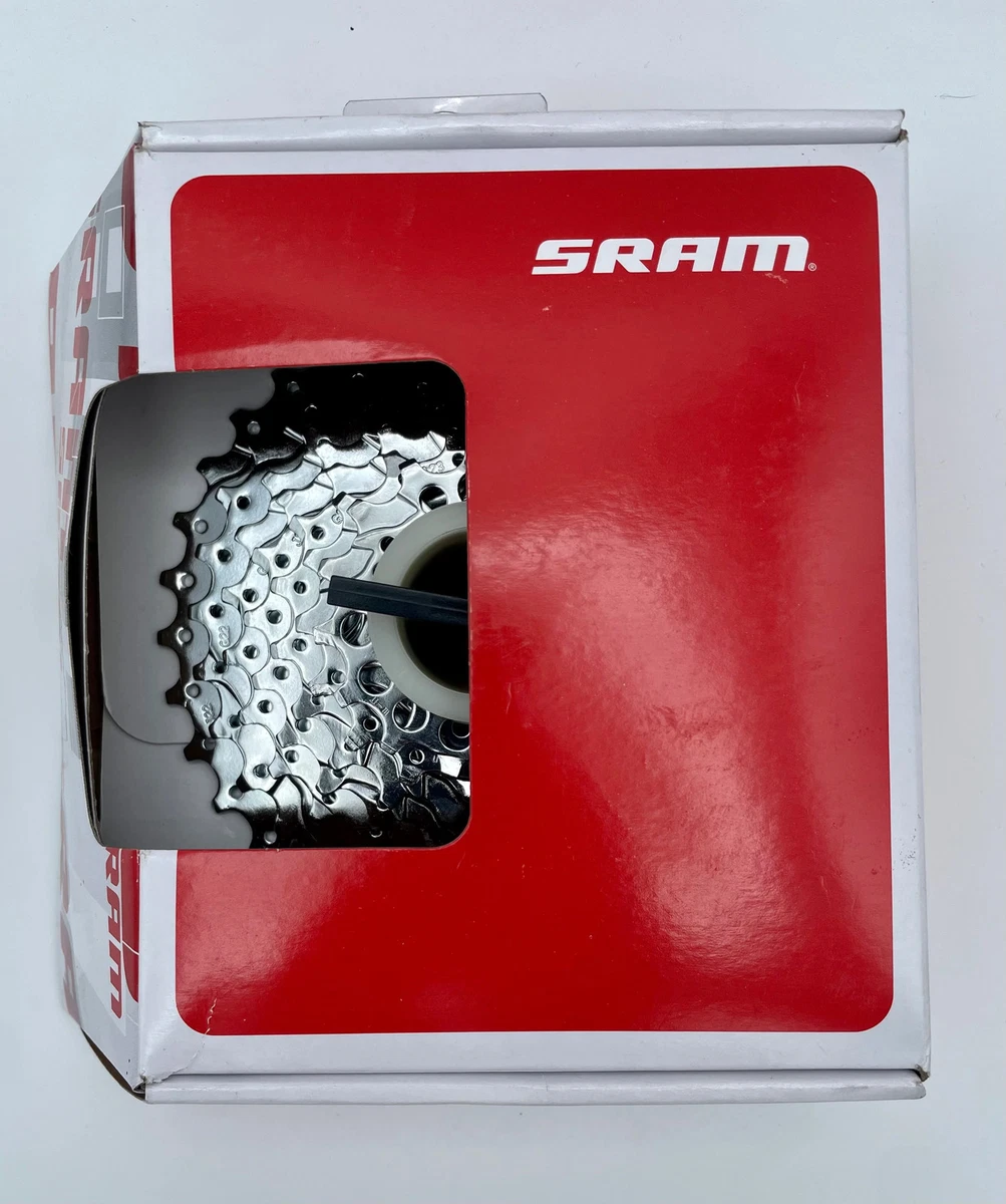 Cassette SRAM PG 990 9 Vitesses 11-34T - XO Z244 - VTT Rétro Rouge/argent