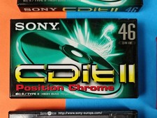 Sony CDit II 46 minuti Blank Audio Cassette New Position Chrome