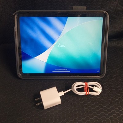 Apple iPad (10th Gen) A2696 64 GB, Wi-Fi, 10.9 in - Blue w/ Otterbox & Screen Pr