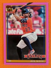 2026 Topps 1991 Baseball RARE PINK FOIL T91-7 Jose Altuve, Houston Astros
