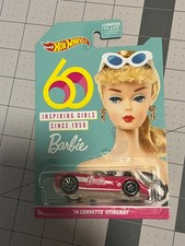 2019 Hot Wheels Barbie 60th 2014 Corvette Stingray Pink 1:64 Package Error