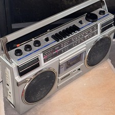 Vintage Sanyo M-9927K Boombox Rare Iconic Cassette Recorder Radio Ghetto-Blaster