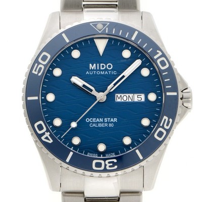 MIDO Ocean Star 200C Automatic Cal. 80 Blue Dial SS 42.5mm