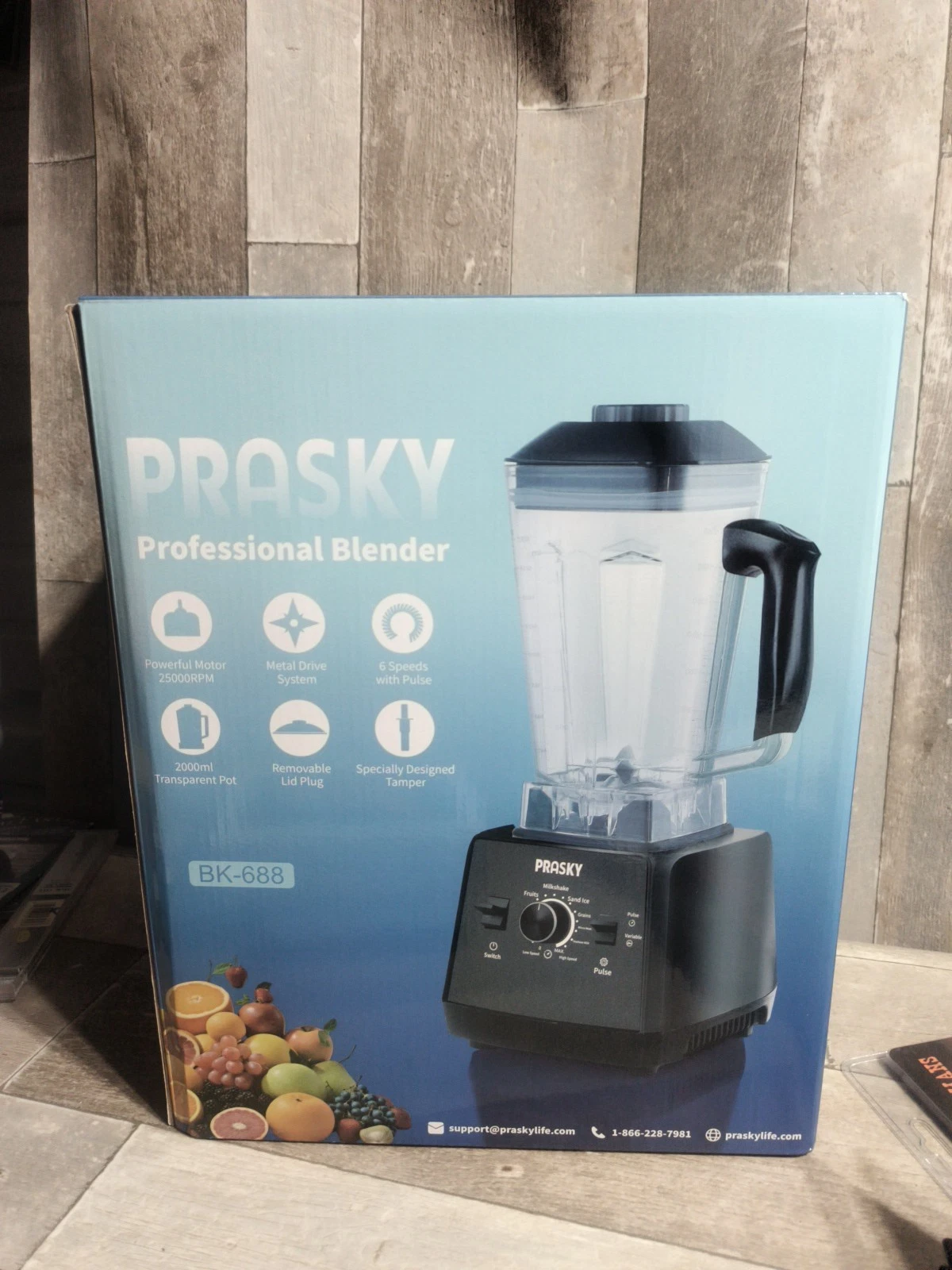 Professional Blender,Smoothies Blenders, PRASKY Max.2400Watts/1000Watts Blend...
Opens in a new wind