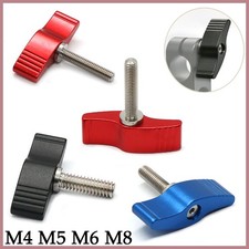 Clamping Thumb Screw Dual Wing Knob Head Hand Grip Bolts Aluminum M4 M5 M6 M8