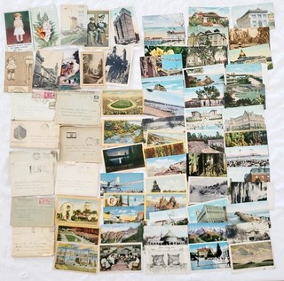 Enorme lotto di 148 cartoline antiche primi '900 artigianali da collezione