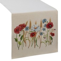 TischläUfer LäUfer Gobelin 40X100 Cm Feldblumen Rustikal Tischtuch Tischdecke