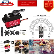 20KG Waterproof High Torque Digital Servo Motor for RC Cars & DIY Projects