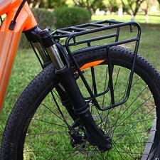Bicycle Bike Front Pannier Rack Heavy Duty Load Cycle Brake Frame Luggage Shelf