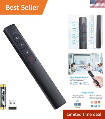 Multi-Functional Presentation Clicker for Keynote & PowerPoint   328 FT Range