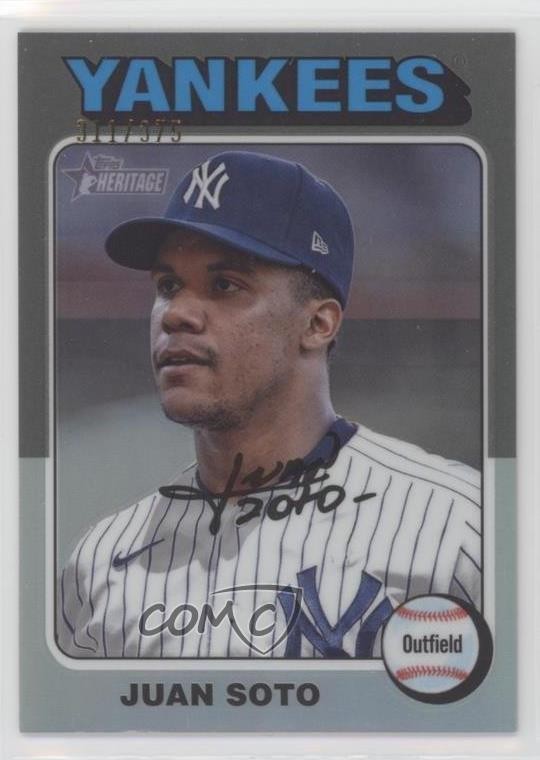 2024 Topps Heritage Chrome Silver Refractor 311/375 Juan Soto #143 1bi0