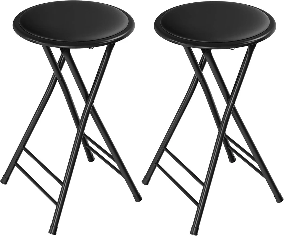 Faltbare Barhocker Stahl 24 Zoll, 2er Set - Bild 3 von 4