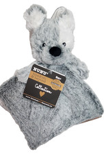 Blankets and Beyond Nunu Gray Dog Puppy Dark Gray Baby Security Blanket