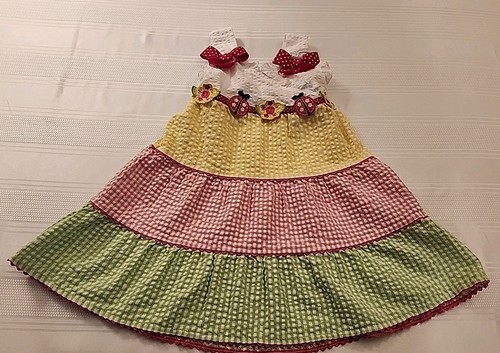 YOUNGLAND GIRLS GINGHAM SUNDRESS. SZ 3T