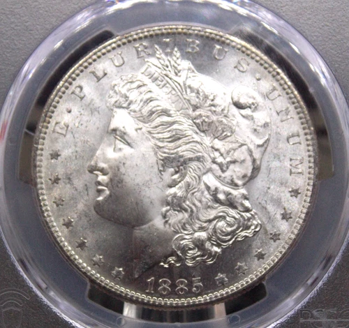 1885 "S" Morgan SILVER Dollar $1 PCGS MS64 #401 Uncirculated BU Unc ECC&C, Inc.